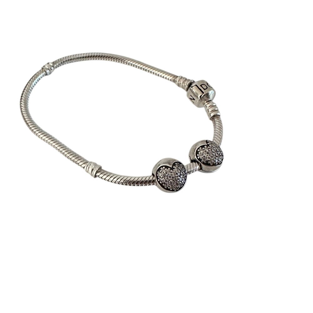 Pandora “Love of My Life” Charms S925 ALE | Set of 2 | Clear CZ - Picture 5 of 5